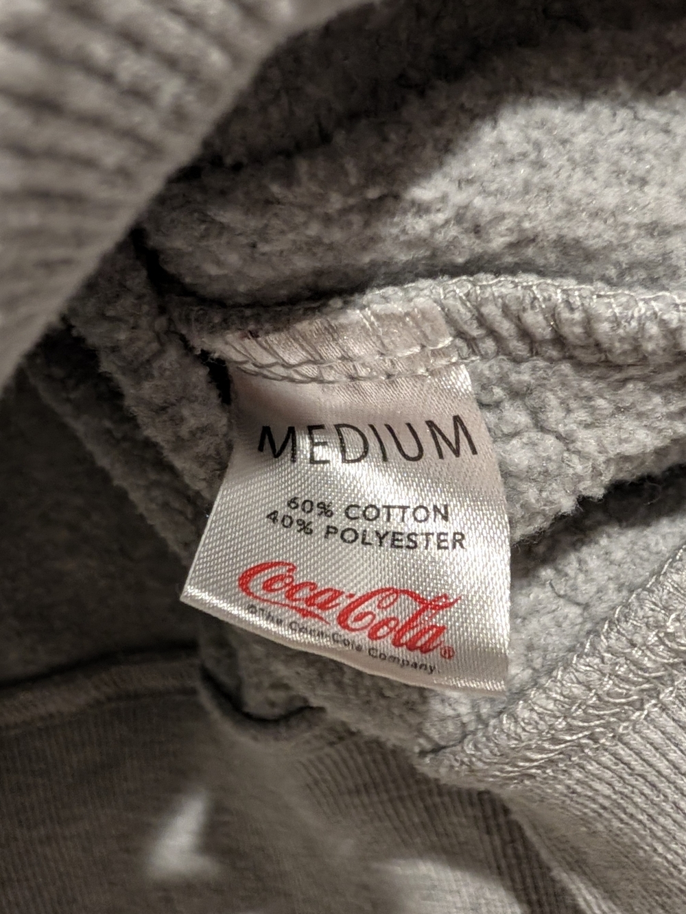 Gray Coca-Cola Graphic Crewneck Sweatshirt with Pink Bow - Picture 3 of 4